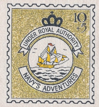 Naaiapplicatie Postzegel Navy`s Adventures